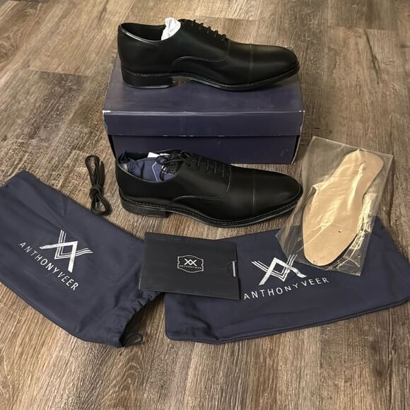 Anthony Veer Clinton Cap Toe Oxford Dress Shoes for Men Rubber Sole Size 12 main image 8